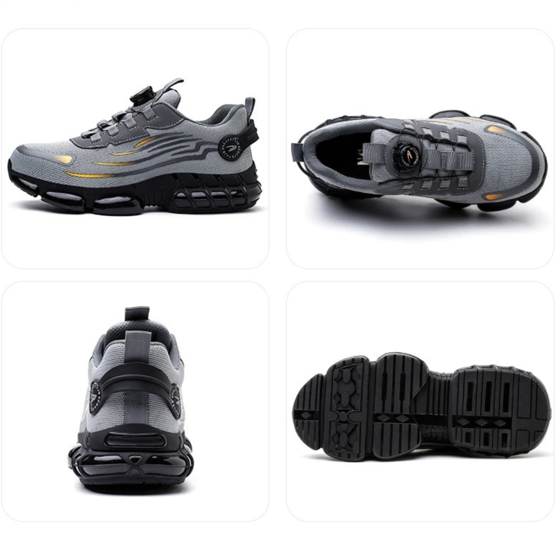 Effortless Mesh Fashion Sneaker for Women with Dial Lace Closure Chunky Sole Athletic Style