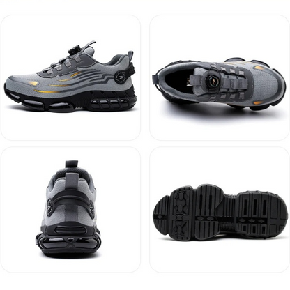 Effortless Mesh Fashion Sneaker for Women with Dial Lace Closure Chunky Sole Athletic Style