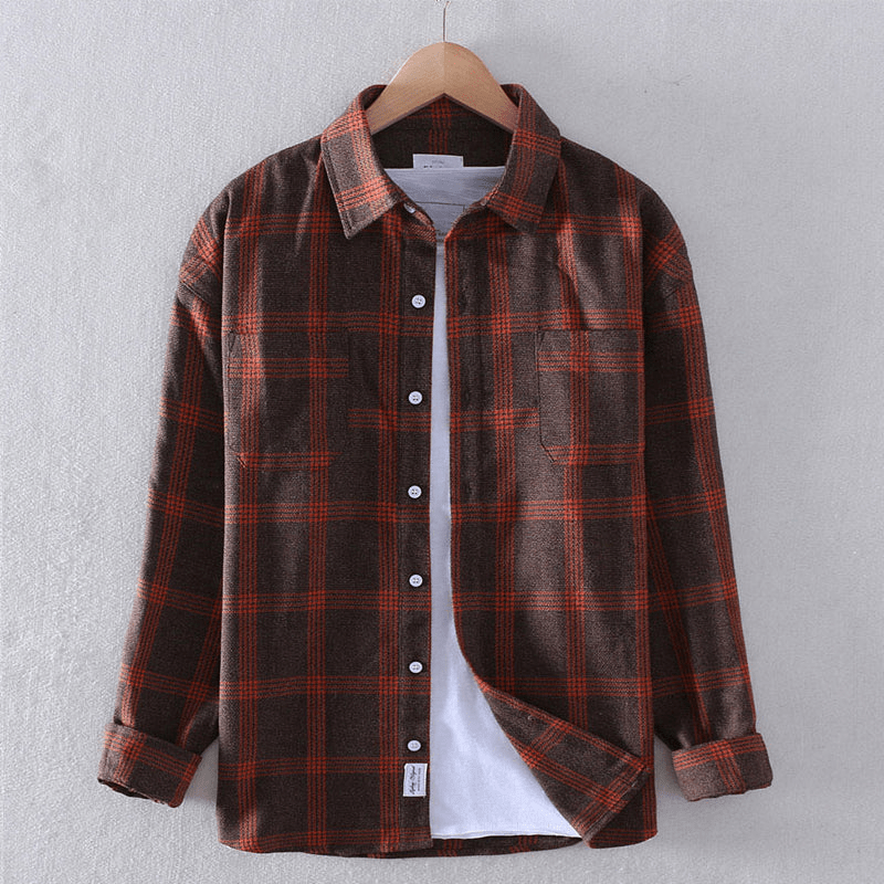 Effortless Plaid Flannel Shirt Jacket for Women with Collared Long Sleeve Button Front Relaxed Casual Style